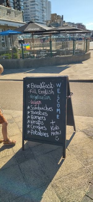 Vegan breakfast at Bandstand Brighton in Brighton
