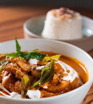 Yellow curry of pumpkin, green peppercorns, charred pineapple, kaffir lime - out of this world! Would go as far as saying that it’s the best curry I’ve tasted in Queensland.   at Little Sister in Cairns