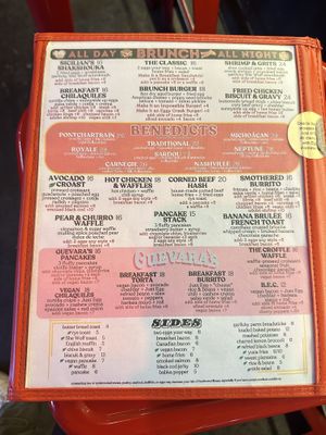 Mekelburg’s menu combined with Guevara’s, March 2025  at Guevara's - Domino Park in Brooklyn