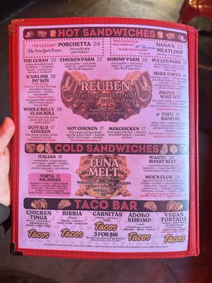 Mekelburg’s menu combined with Guevara’s, March 2025  at Guevara's - Domino Park in Brooklyn