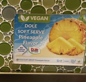 Dole soft serve pineapple   at Menchie's Frozen Yogurt in Cedar Falls