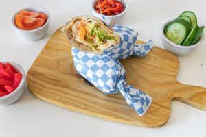 The Smiley Vegan Express Vegan Chicken Kebab at Smiley Vegan Rundle Mall in Adelaide