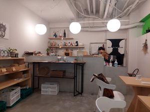 Inside at ONE EARTH in Hiroshima