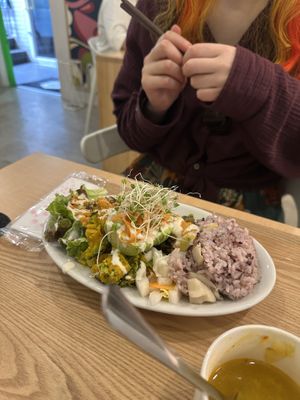 Vegan plate  at ONE EARTH in Hiroshima