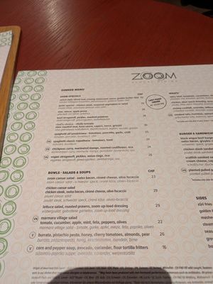  at ZRH - Zoom Restaurant & Bar  in Kloten
