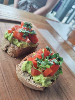 The avocado toast at The Juice Bar by Bajo Bloom in 