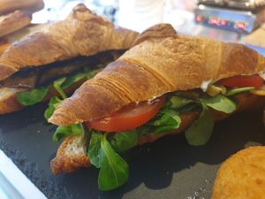Vegan Savoury Croissants with choice of filling at La Bottega Italian Grocery & Coffee Shop in Kilkenny