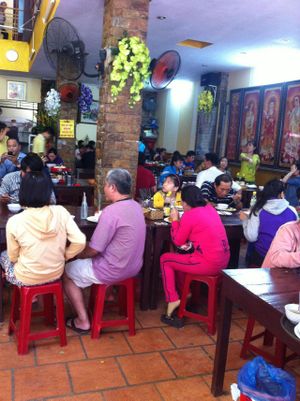 Many visitors on a 'chay' day at Bo De  in Nha Trang