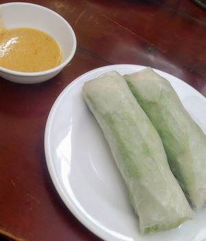 Fresh spring rolls at Bo De  in Nha Trang