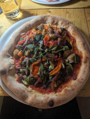 Vegetariana without cheese. Vegan. at OKE Zattere in Venice
