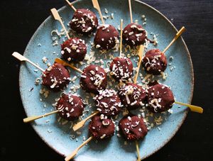 Our canape desserts  at Yellow Kitchen in North West London