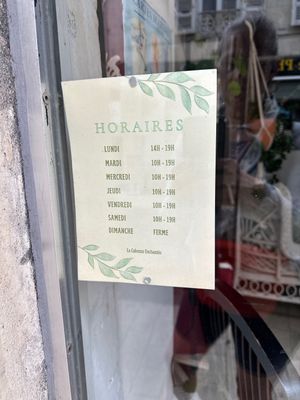 Opening times  at La Cabosse Enchantée in La Rochelle