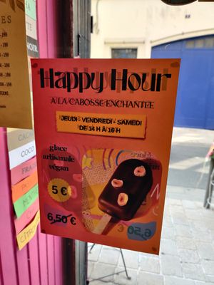Happy hour 2pm - 4pm at La Cabosse Enchantée in La Rochelle