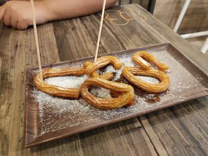 Churros at Peterland Napoli - Piazza del Gesù in Naples