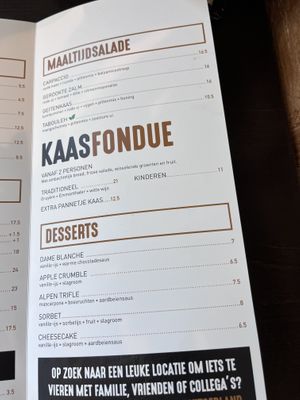 Salades  at Klein Zwitserland in Driebergen-rijsenburg