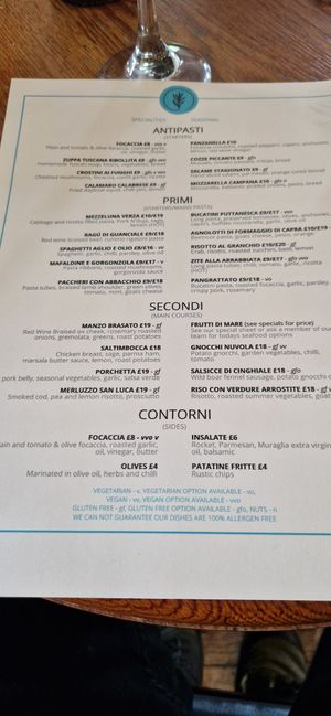 Menu. They even have vegan desserts at Carpenters Arms in Newark
