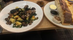 Gnocchi and focaccia   at Carpenters Arms in Newark