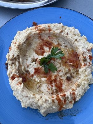 Hummus   at Green Life Market in Sarande