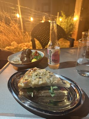 Outdoor seating area😄 at Green Life Market in Sarande