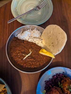 Curry of the day at Green Life Market in Sarande