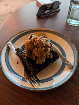 Brownie at Green Life Market in Sarande