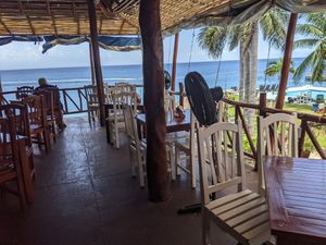 Outdoor Dining at Blue Angel Restaurant in Cozumel