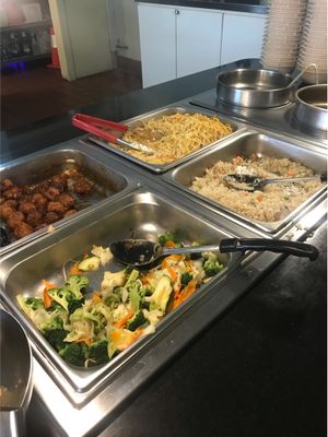 Buffet at Loving Hut in Addison