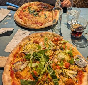 Vegan cheese available. So 2x vegan Pizza: margharita and the veggie lovers at Pietza  in Eindhoven