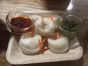 Veg dumplings at Noodle Theory in Karnataka