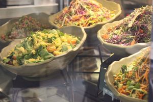 All salads and dressing are vegan   at Pawdy Neighbors  in Dubai
