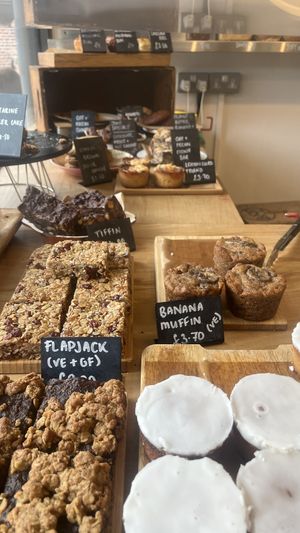 Flapjack and banana muffin   at BakeHouse24 in Ringwood