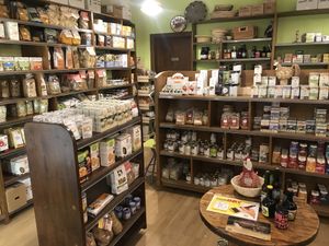 One part of the shop  at La Gallina Cubista in Pontremoli