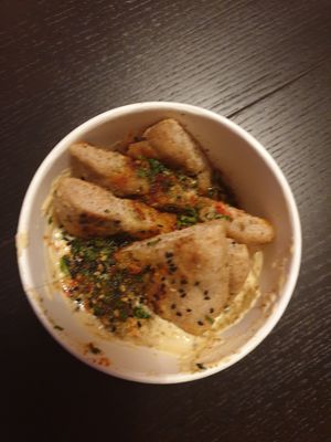 Hummus at Spill the Greens in Lisbon