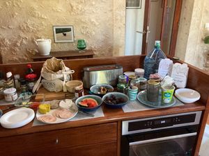 organic, vegan breakfast buffet  at A Bedat Life in Saint-aubin-de-branne