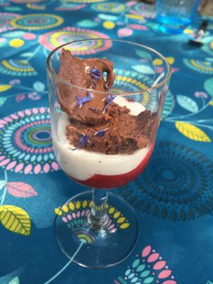 "guilt free" desert at A Bedat Life in Saint-aubin-de-branne