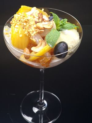 Handmade coconut ice cream with durian!There is simply no better place anywhere! Original only ZAAB at Zaab in Kolobrzeg