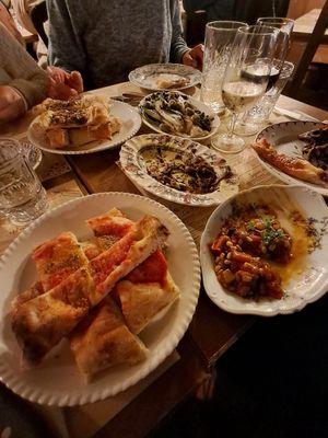 Choice of vegan antipasti at La Bastide de Pierres in Gordes