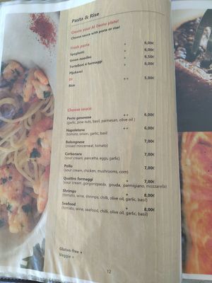 Menu at Bistro Al Dente in Starigrad