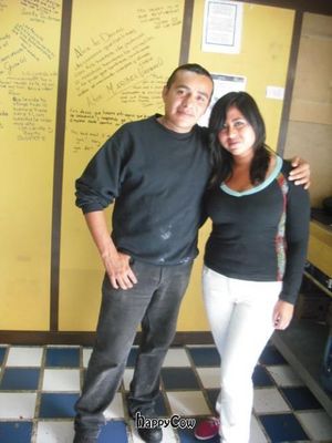 Alex and Hilda in their restaurant at Teotl Amayetzin - Cocina Artesanal Prehispanica in Cholula