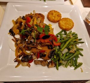 Sojaschnitzel mit Röstzwiebeln at Zum Hexenhäuschen in Gelsenkirchen