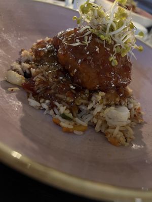 Reis Bowl mit Soja-Filet  at Mari Pop Hotel in Ried Im Zillertal