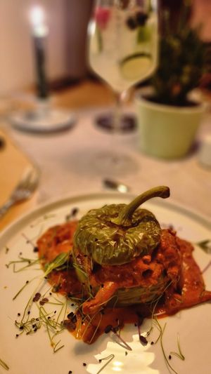 Vegan mushroom gulasch - very tasty! at Mari Pop Hotel in Ried Im Zillertal