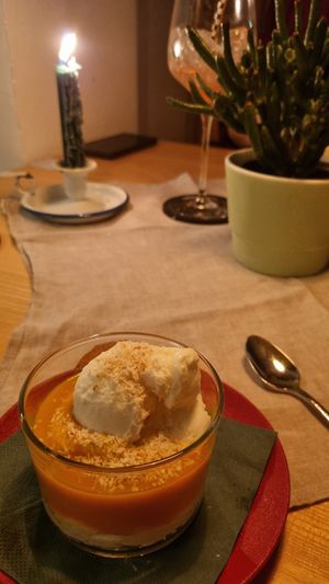 Creme brule at Mari Pop Hotel in Ried Im Zillertal