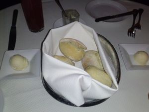 vegan bread and butter at Wynn Hotel - The Country Club in Las Vegas