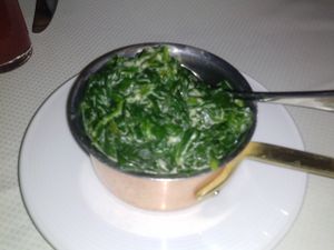 truffle creamed spinach at Wynn Hotel - The Country Club in Las Vegas