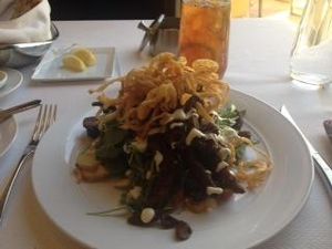 Steak and Blue Salad - Seitan steak and vegan blue cheese dressing - amazing. at Wynn Hotel - The Country Club in Las Vegas