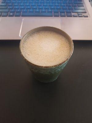 Oatmilk cappuccino at Natuurpoort Groot Speijck in Oisterwijk