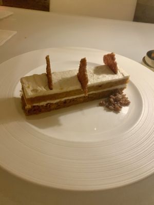 Vegan carrot cake at Wynn Hotel - Lakeside in Las Vegas
