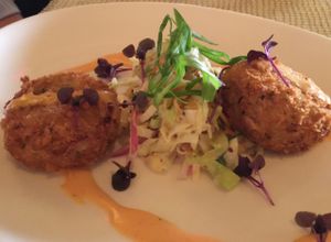 Old Bay ";Crab"; Cakes at Wynn Hotel - Lakeside in Las Vegas