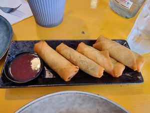 Vegetable spring rolls at Calaveras Street in Cairns